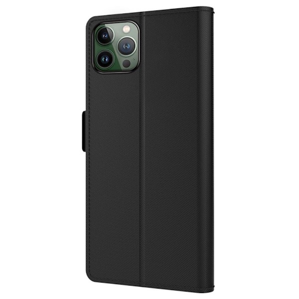 Phone Etui med Make-up Mirror og Slick Design til iPhone 14 Pro Max - Svart Black