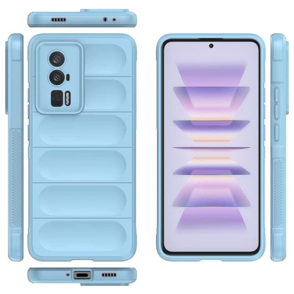 Blødt grebsformet cover til Xiaomi Redmi K60 / Xiaomi Redmi K60 Pro - Blå Blue