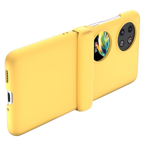 Til Huawei Pocket 2 Hard PC Case Multifunction Hinge Protection Slim Phone Cover - Gul Yellow