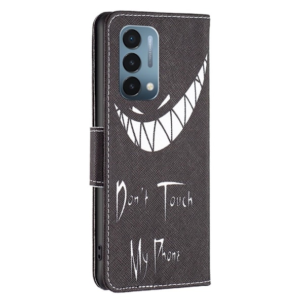 Wonderland OnePlus Nord N200 5G flip etui - Rør Ikke Ved Min Telefon Black