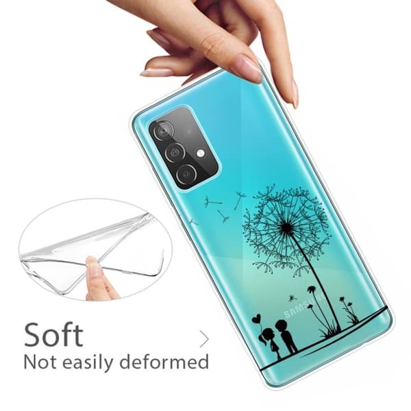 Deco Samsung Galaxy A52 5G Etui - Couple / Melkebøtte Black