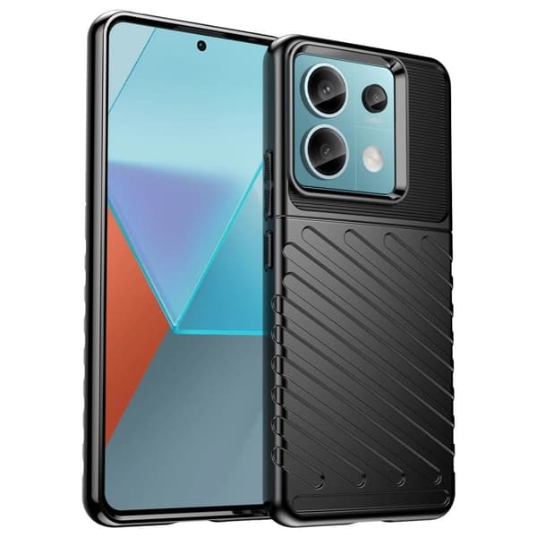 Thunder Xiaomi Redmi Note 13 Pro 4G / Xiaomi Poco X6 deksel - Svart Black