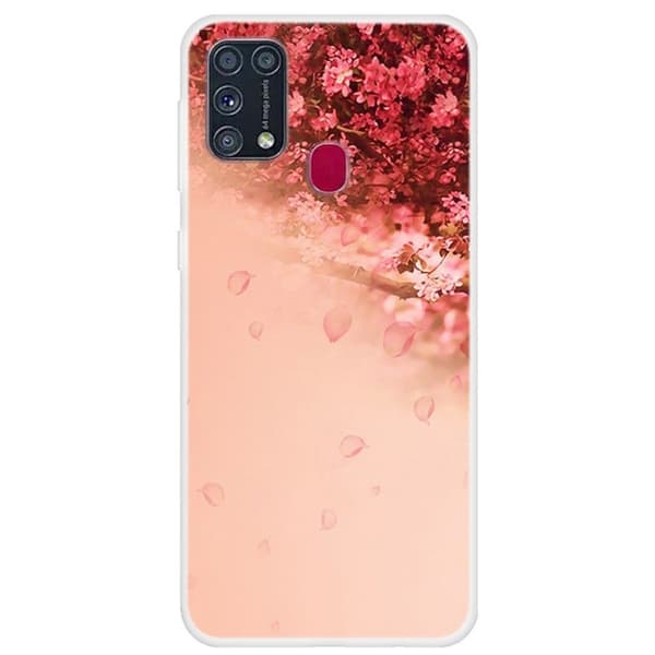 Deco Samsung Galaxy M31 kuoret - Kukka Red