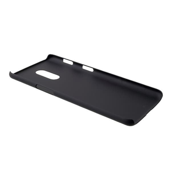 OnePlus 6T beskytteslesetui i plastik - Sort Black