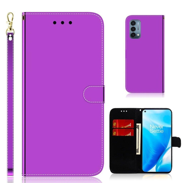 Mirror OnePlus Nord N200 5G Läppäkotelo - Violetti Purple