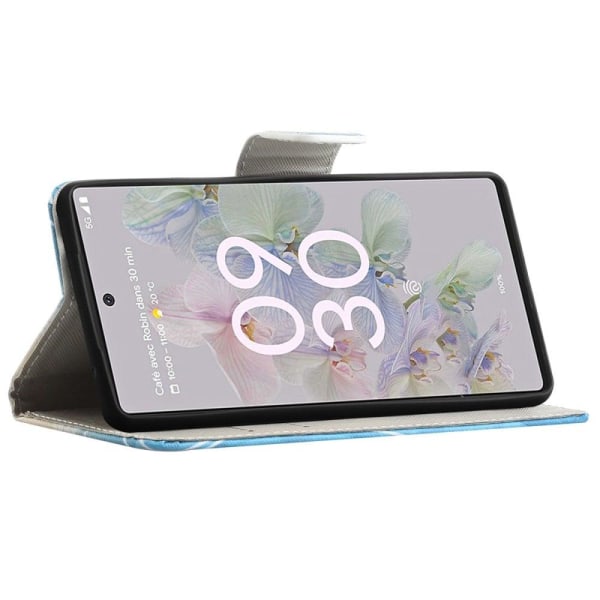 Wonderland Google Pixel 6a Flip Etui - Tårn Multicolor