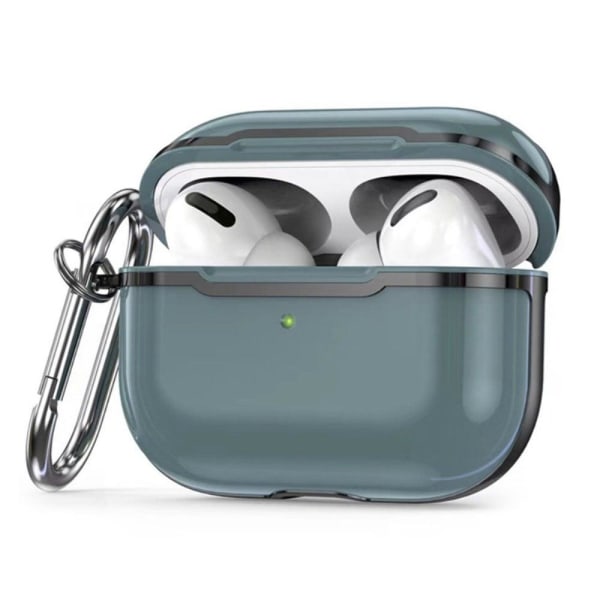 AirPods Pro 2 electroplating case with hook - Granny Grey / Blac Silver grey