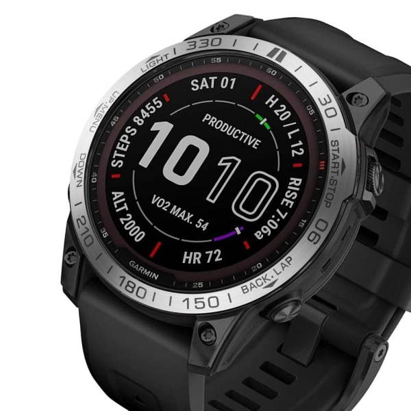 Garmin Fenix 7 metallring - Silver Silvergrå