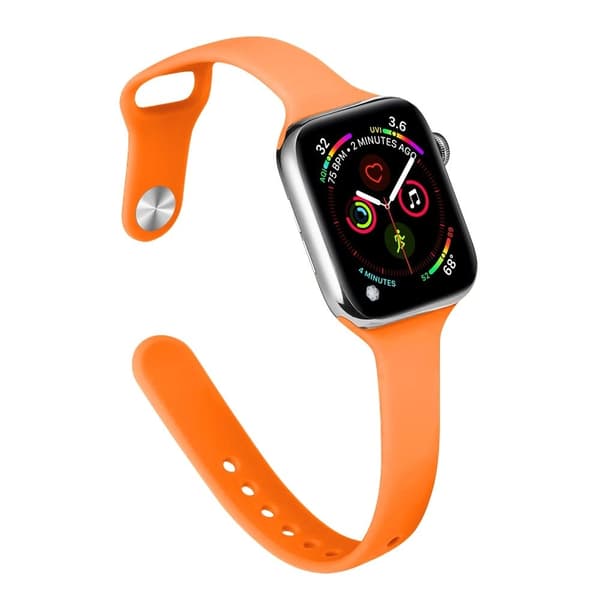 Apple Watch 41mm / 40mm / 38mm slank silikoneurrem - Papaya Orange