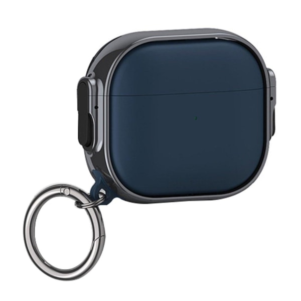 AirPods 3 electroplating case with ring buckle - Black / Blue Blå
