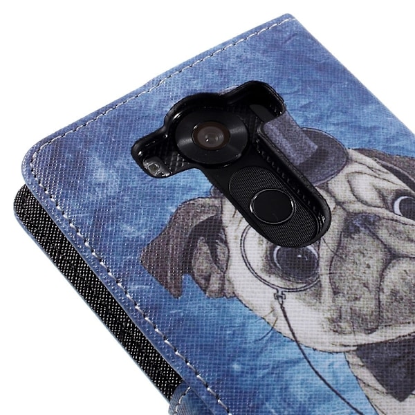 Ancher etui til LG V10 - Mops Multicolor
