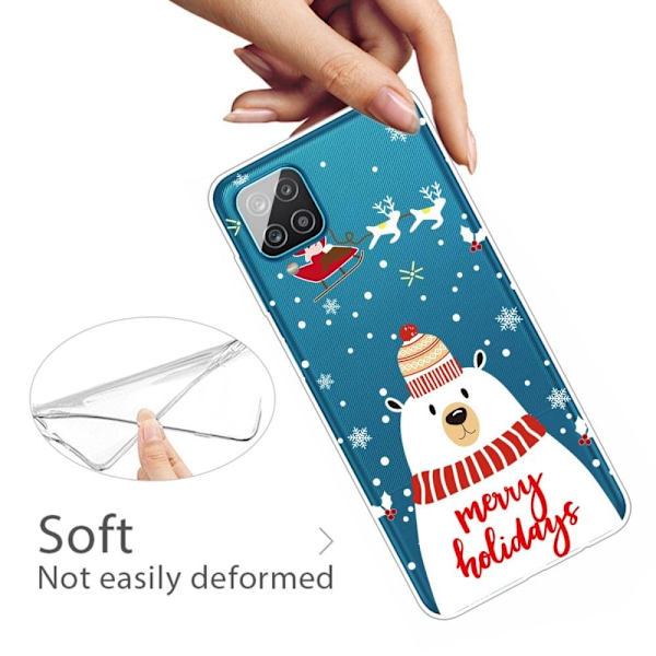 Jul Samsung Galaxy M33 5G fodral - Julgran Och Snöflingor Vit