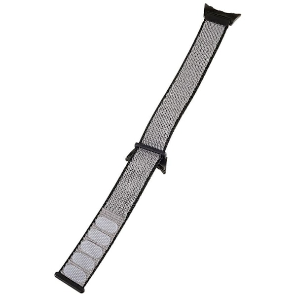 Klockarmband i nylon för Google Pixel Watch - Grå / Svart Silvergrå