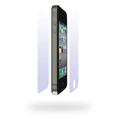 Heldekkende skjermbeskytter for iPhone 4 White