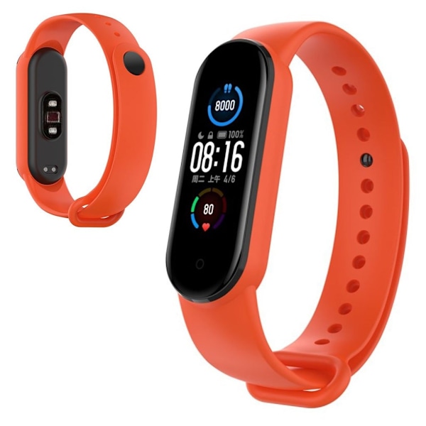 Xiaomi Mi Band 5 simple durable watch band - Orange Orange