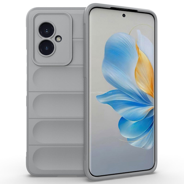 Deksel med mykt grep for Honor 100 - Lysegrå Silver grey
