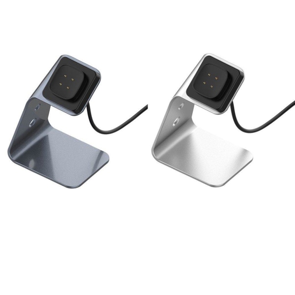 Fitbit Sense / Versa 3 charging dock cradle - Grey Silvergrå
