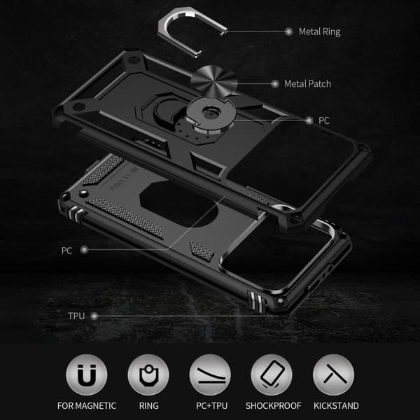 Bofink Combat Xiaomi Mi 11 Ultra Etui - Sort Black