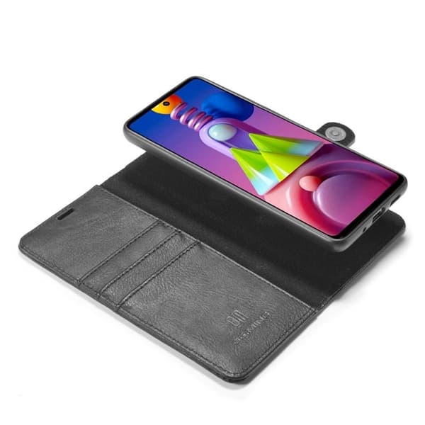 DG.MING Samsung Galaxy M51 2-in-1 pung etui - sort Black