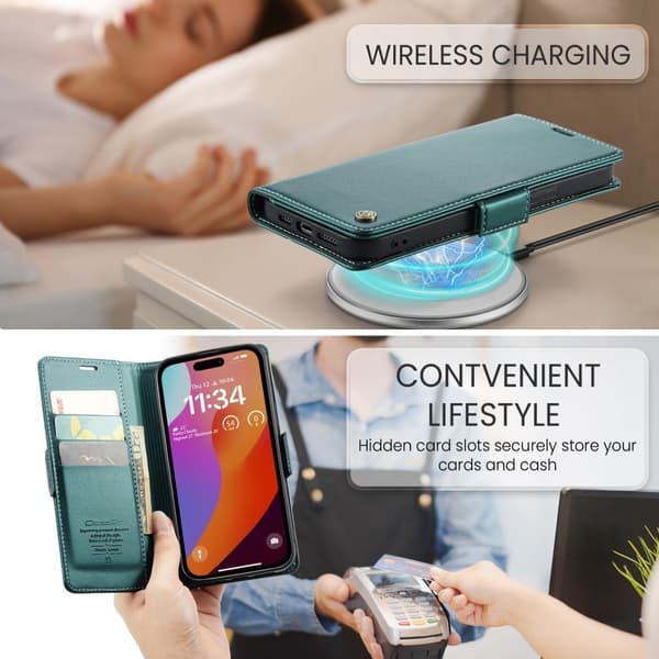 CaseMe iPhone 16 Pro Max sileä kotelo - Vihreä Green