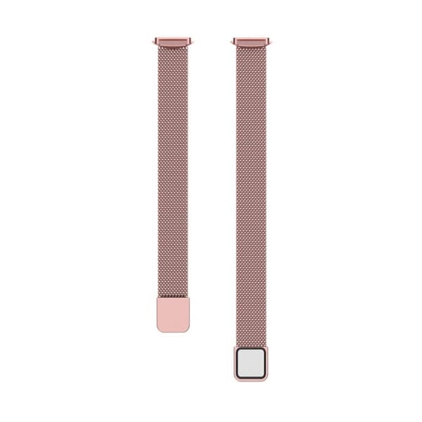 Klokkerem i rustfritt stål til Fitbit Luxe - Rosa Rose Pink