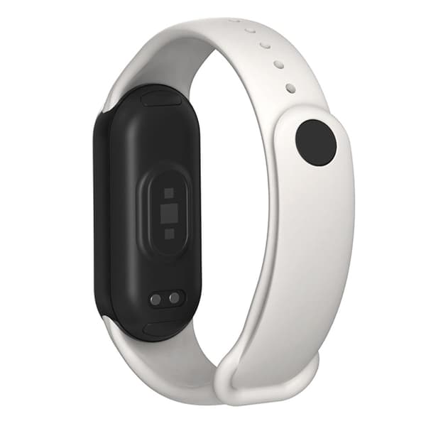 Xiaomi Smart Band 8 Silikon Klockarmband Handledsband Ersättning - Grå Vit Vit