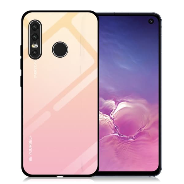 Huawei P30 Lite Gradert Etui - Rosa Black
