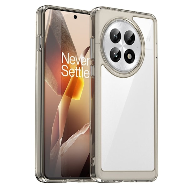 OnePlus 13 smart akryl cover - Gennemsigtig Grå Silver grey