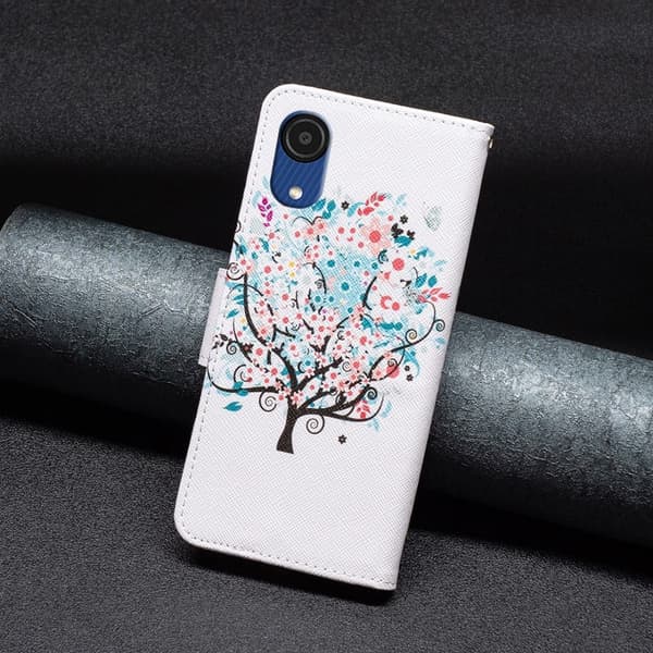 Wonderland Samsung Galaxy A03 Core Läppäkotelo - Flower Puu Multicolor