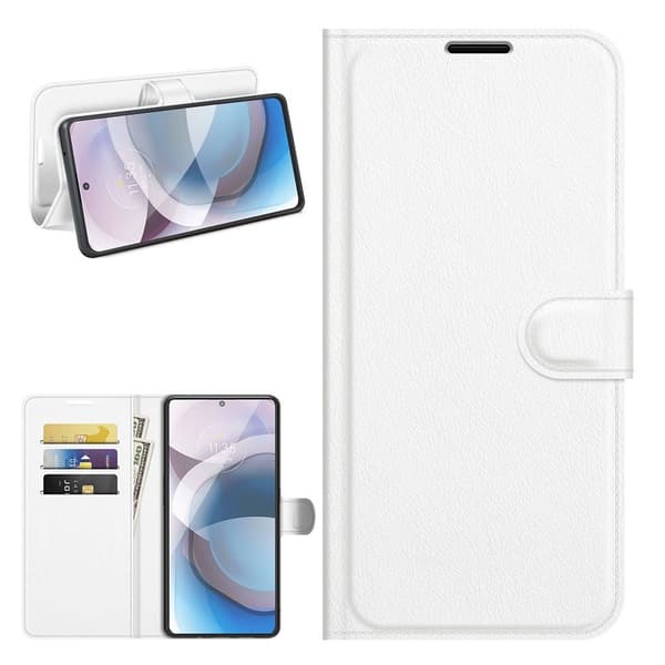 Classic Motorola One 5G Ace Flippetui - Hvit White