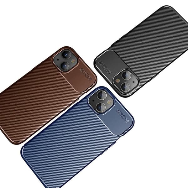 Carbon Shield iPhone 13 deksel - Svart Black