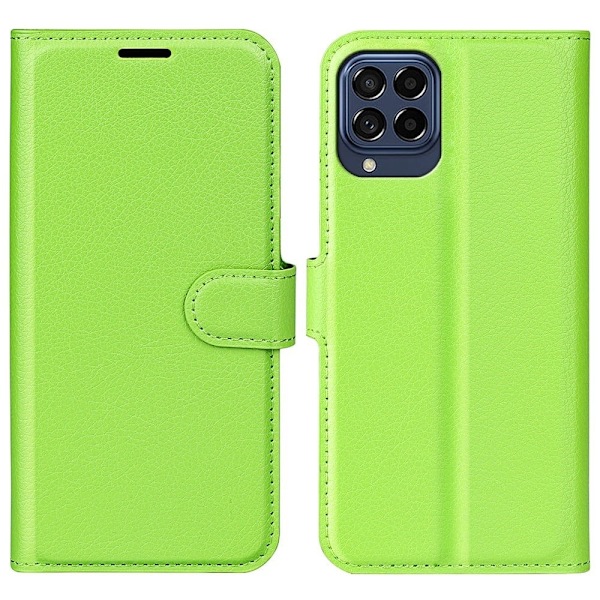 Klassisk Samsung Galaxy M33 5G flip etui - Grøn Green
