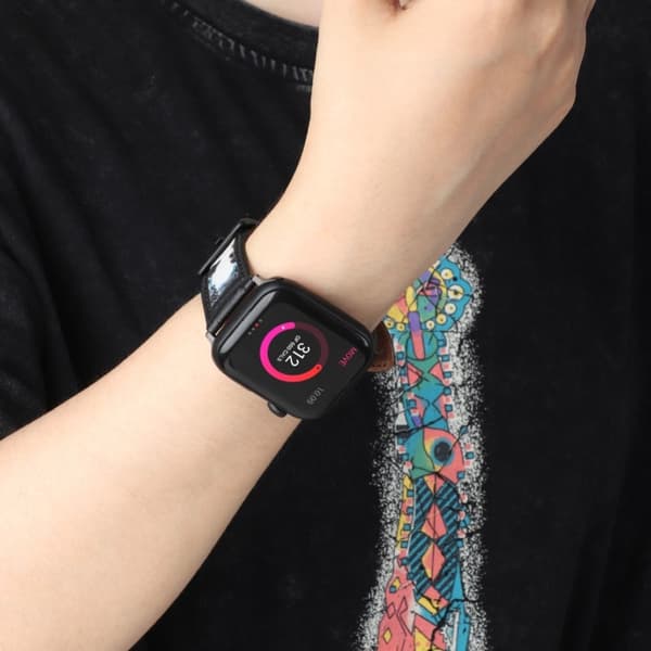 Apple Watch (45mm) mustemaalaus aidosta nahasta - Sininen Blue