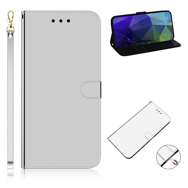 Mirror etui til iPhone 12 Pro / iPhone 12 - Sølv/Grå Silver grey