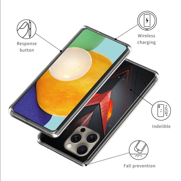 Vibe iPhone 16 Pro Max -kansi - Tyyli J Red