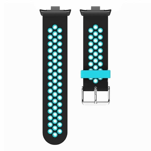 Xiaomi Redmi Watch 4 Dual Color Silikon Klockarmband Handledsrem - Svart + Blå Blå