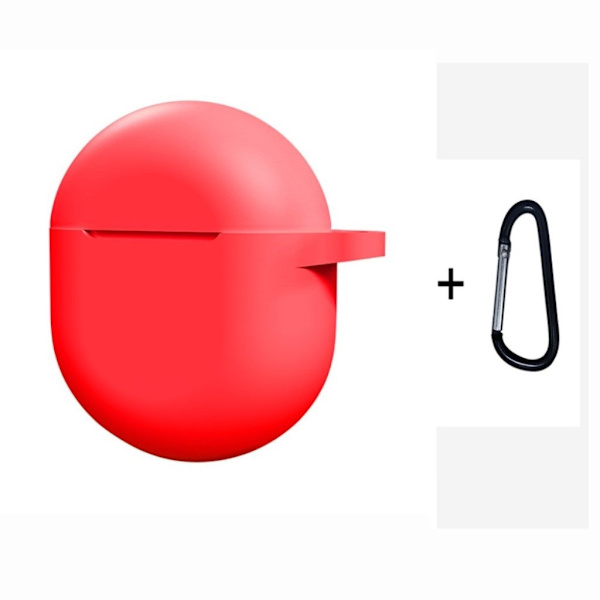 OnePlus Buds kestävä silikonikotelo - Punainen Red