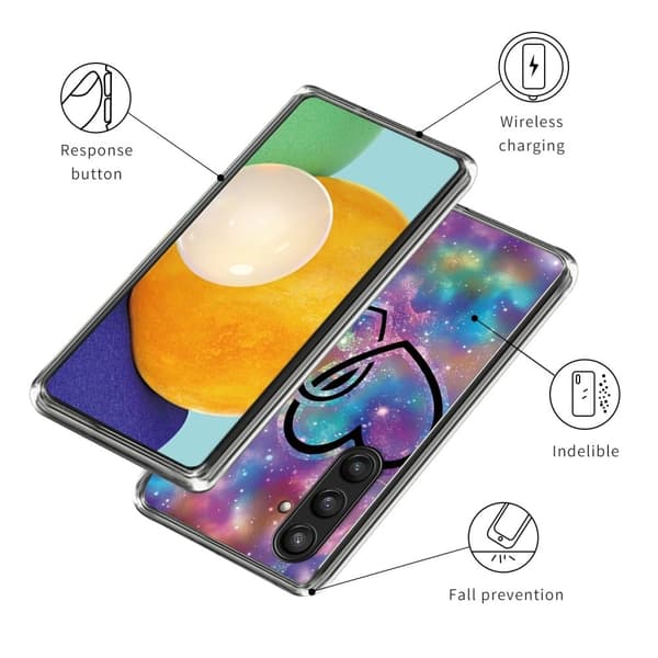 Deco Samsung Galaxy S24 Plus cover - Hjerte Til Hjerte Multicolor