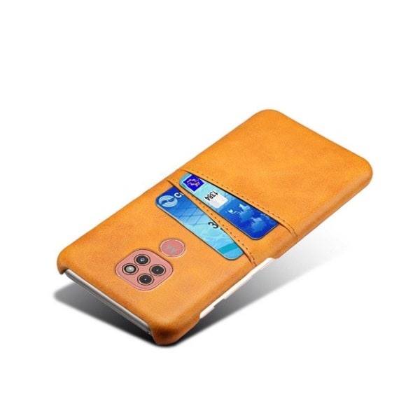 Dual Card etui - Motorola Moto G9 Play - brun Brown