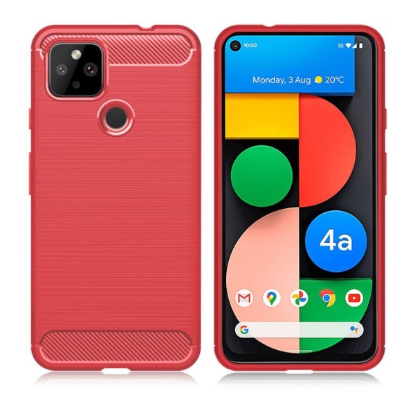 Carbon Flex case - Google Pixel 4a 5G - Red Red