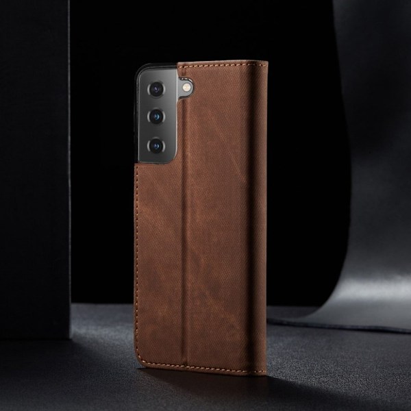 Jeans Samsung Galaxy S21 Plus flip etui - brun Brown
