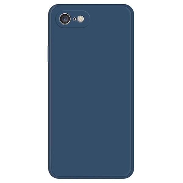Skråt gummicover mod fald til iPhone SE (2022) / SE 2020 / 8 / 7 - Mørkeblå Blue