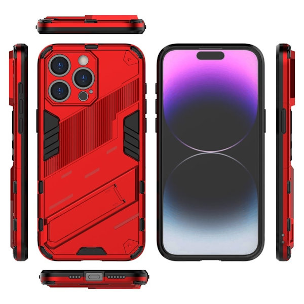 Stöttåligt iPhone 15 Pro Max hybridskal - Röd Röd