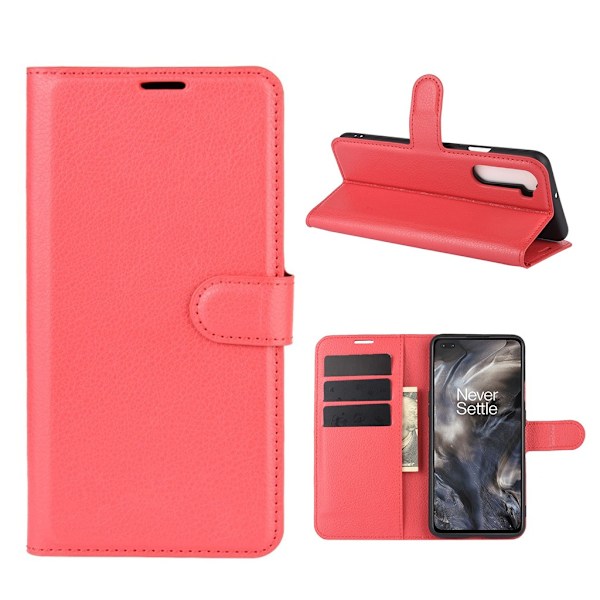 Classic OnePlus Nord flip kuoret - Punainen Red
