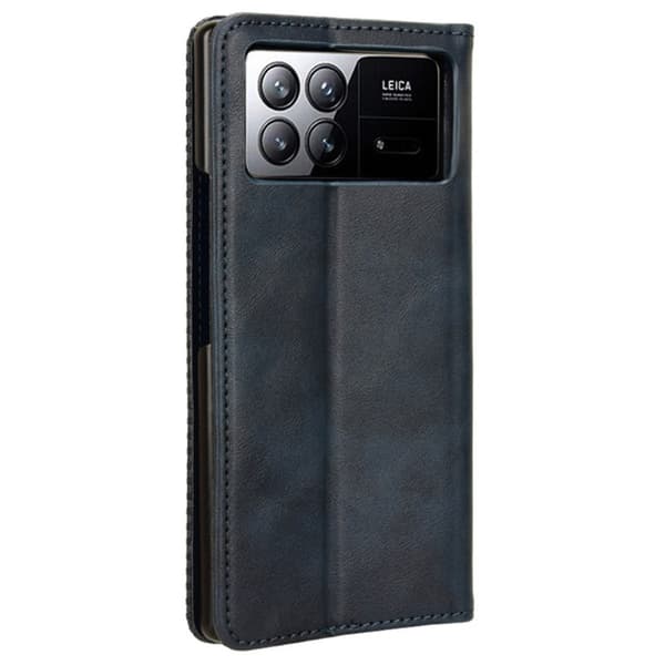 Bofink Vintage Xiaomi Mix Fold 3 Læder Etui - Blå Blue