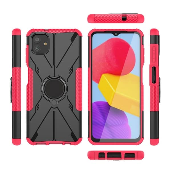 Kickstand-skydd med magnetisk platta för Samsung Galaxy A04 - Ros Rosa