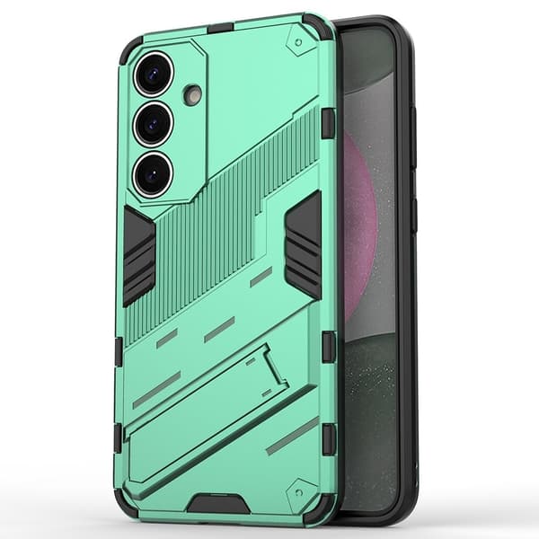 Stødsikkert moderne Samsung Galaxy S25 hybridcover - Grøn Green
