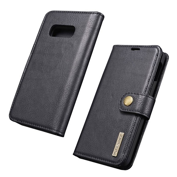 DG.MING Samsung Galaxy S10e 2-i-1 split læderetui - Sort Black
