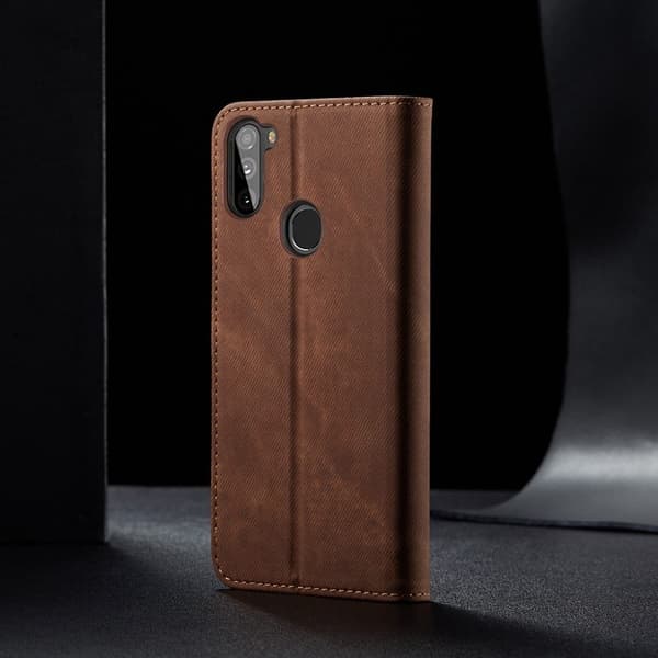 Jeans Samsung Galaxy A11 flip etui - brun Brown