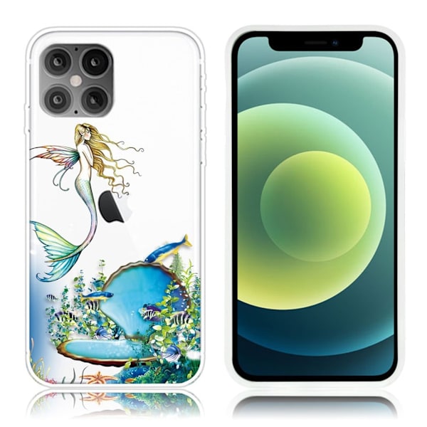 Deco iPhone 12 Mini skal - Sjöjungfru multifärg
